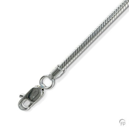 Slangen collier dun 45 cm