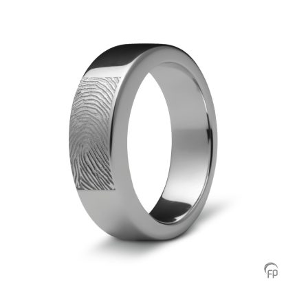 R 033.6.FP Assieraad ring glanzend met fingerprint