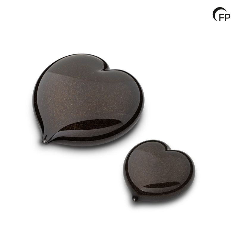 GU 115 S Glazen mini urn hart - Afbeelding 2