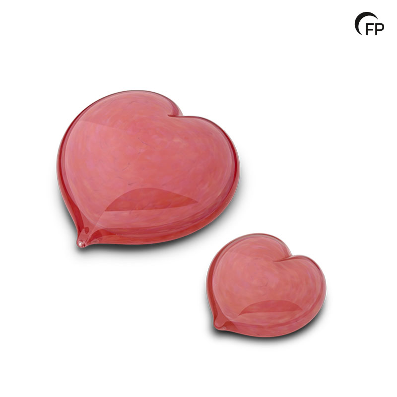 GU 117 S Glazen mini urn hart - Afbeelding 2