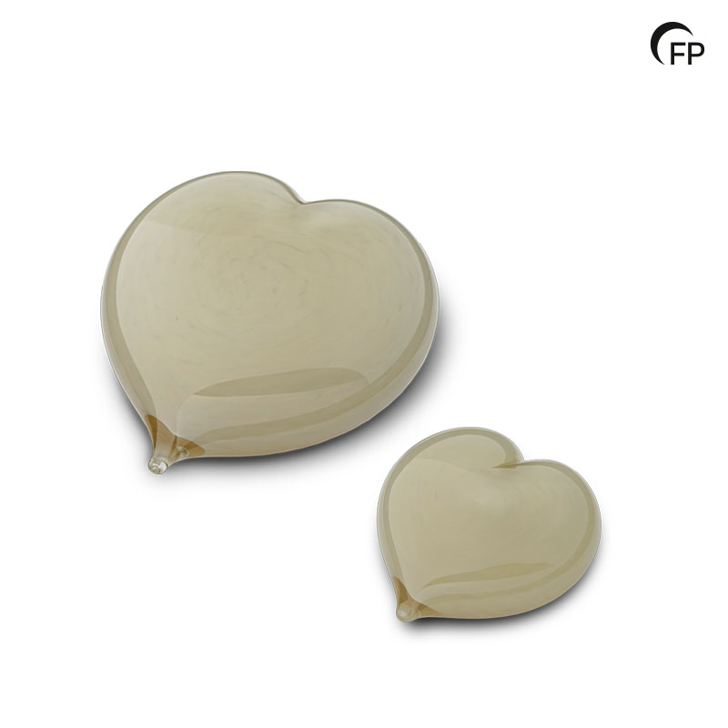 GU 119 S Glazen mini urn hart - Afbeelding 2