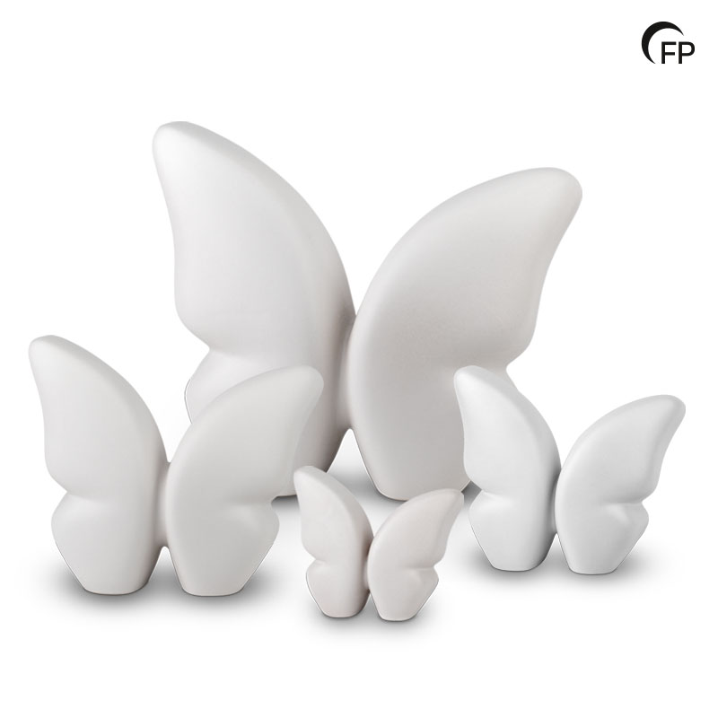 KU 072 M Keramische medium urn Butterfly - Afbeelding 2